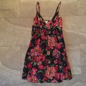 Flower print mini dress size large